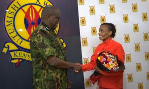 Welcoming Kenya police athletes from Tokyo
